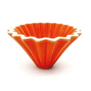 Cafetera Origami de cerámica + Dripper con base de madera