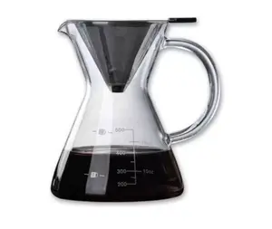 Cafetera Pour Over Metal Vidrio 500 Ml