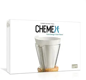 Filtros Chemex media luna 3 tazas blancos 