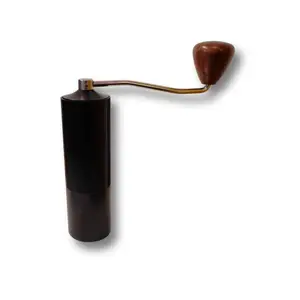 Molino de café manual regulable negro y madera Barista
