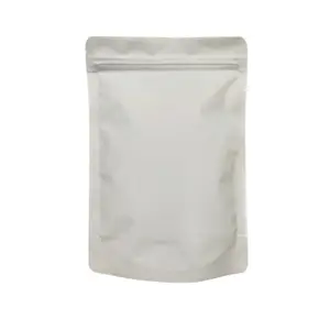 Pack de 50 unidades de bolsas blancas con válvula pouch stand up 200 Gr